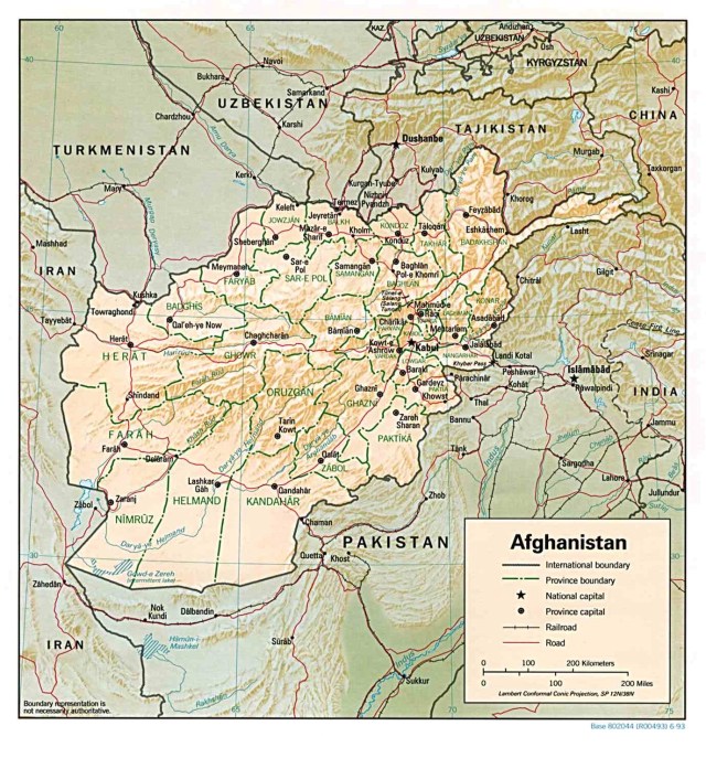 Map of Afghanistan