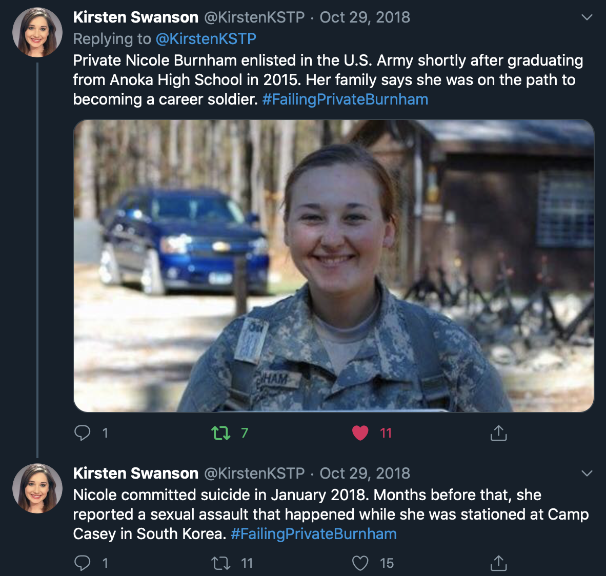 Failing Nicole Burnham Tweet