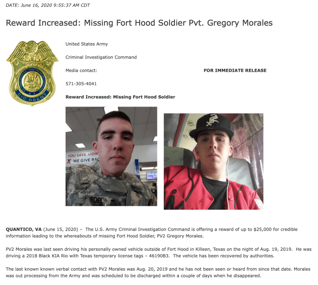 Pvt Gregory Wedel-Morales